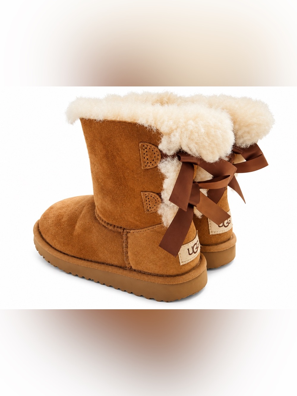 UGG Girls Authentic Classic Bailey Ugg Boots Brown Size 13